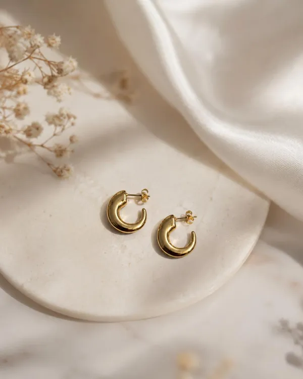 Golden_Anti-Tarnish_Steel_Chunky_Hoop_Earrings_For_Women
