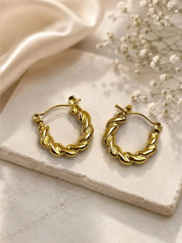 Golden_Anti-Tarnish_Steel_Twisted_Rope_Hoop_Earrings_For_Women