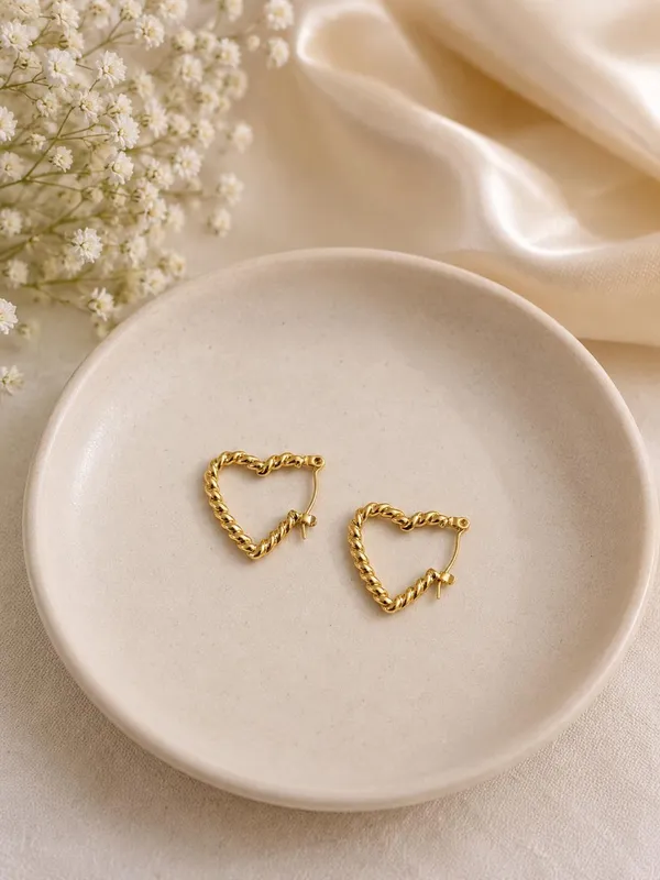 Golden_Anti-Tarnish_Steel_Twisted_Heart-Shaped_Hoop_Earrings_For_Women