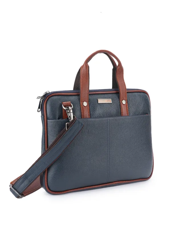 Blue_Leather_Laptop_Bag_For_Men_And_Women