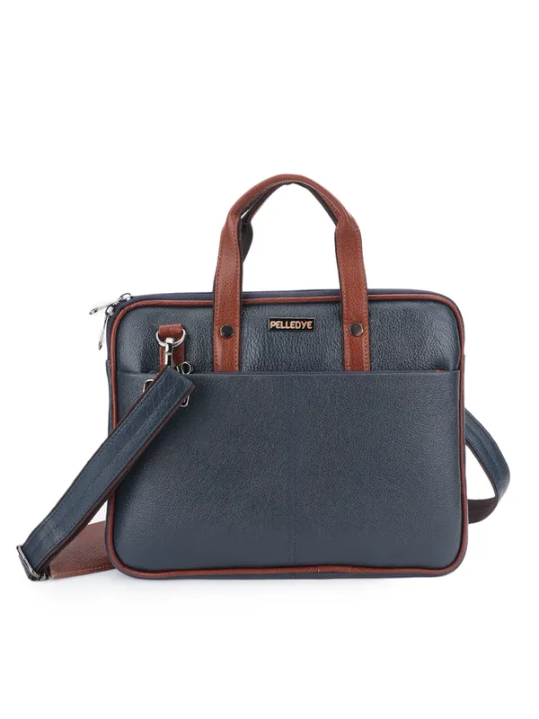 Blue_Leather_Laptop_Bag_For_Men_And_Women