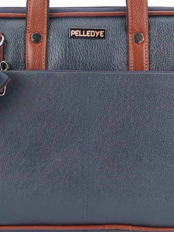 Blue_Leather_Laptop_Bag_For_Men_And_Women