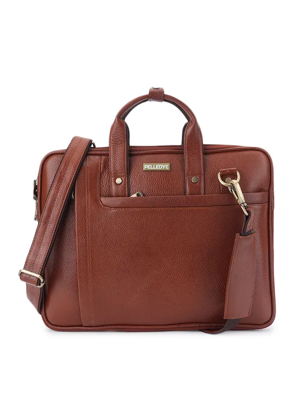 Tan_Leather_Laptop_Bag_For_Men_And_Women