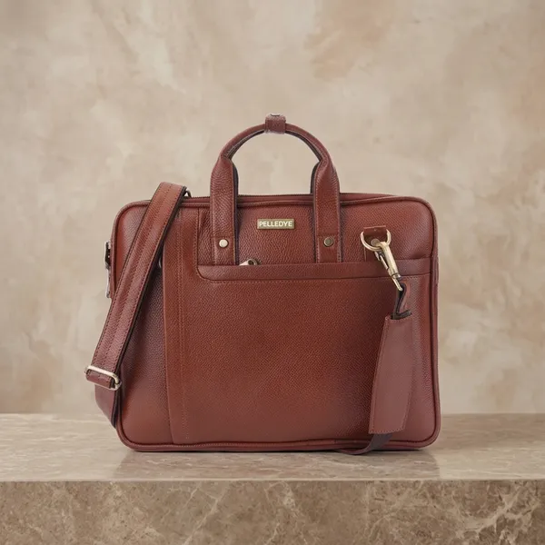 Tan_Leather_Laptop_Bag_For_Men_And_Women