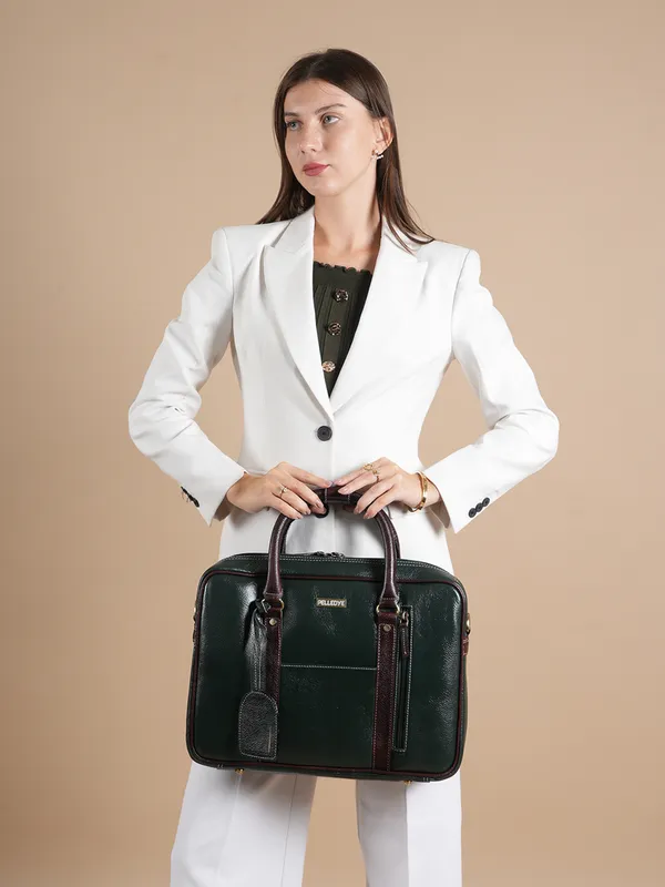 Green_Leather_Office_Briefcase_For_Men_And_Women