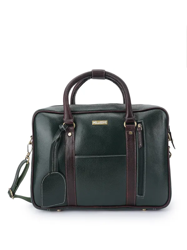 Green_Leather_Office_Briefcase_For_Men_And_Women