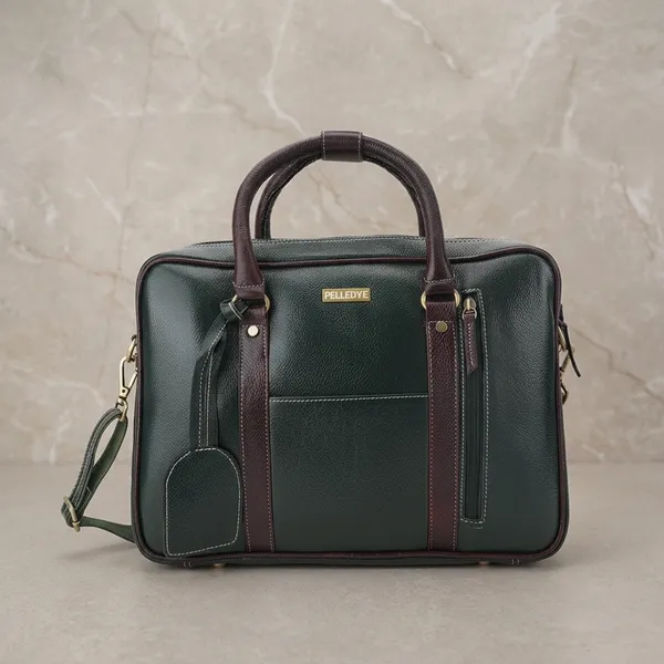 Green_Leather_Office_Briefcase_For_Men_And_Women