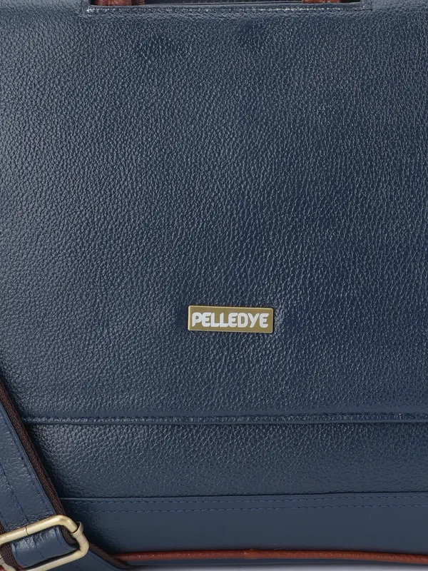 Blue_Leather_Laptop_Bag_For_Men_And_Women