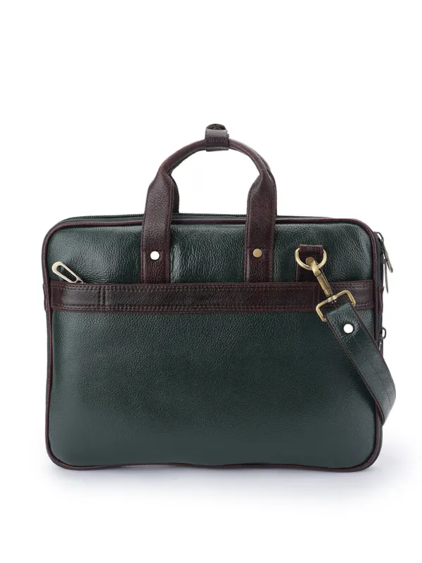 Green_Leather_Laptop_Bag_For_Men_And_Women