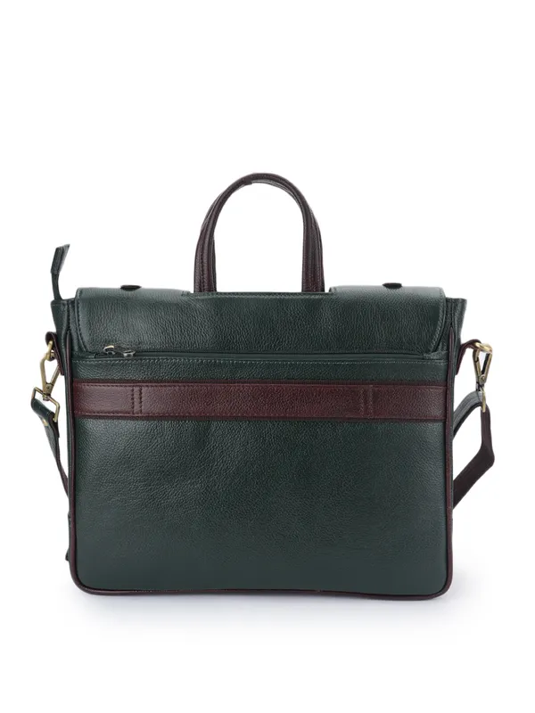 Green_Leather_Laptop_Bag_For_Men_And_Women