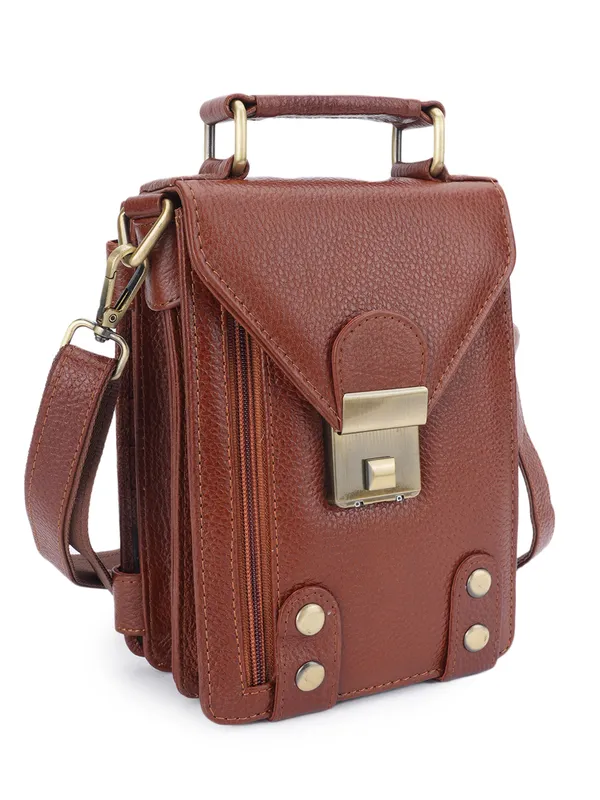 Tan_Leather_Sling_Bag_For_Men_And_Women