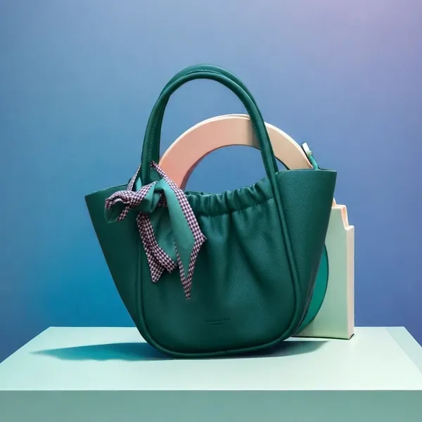 Green_Leather_Bowtique_Shoulder_Bag_For_Women