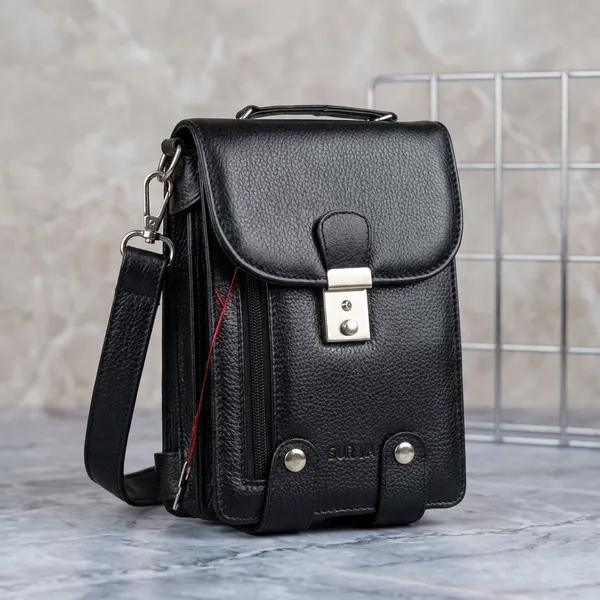 Black_Leather_Mini_Travel_Kit_Pouch_For_Women