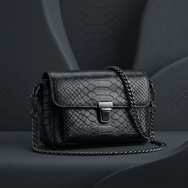 Black_Leather_Buckle_Hand_Purse_For_Women