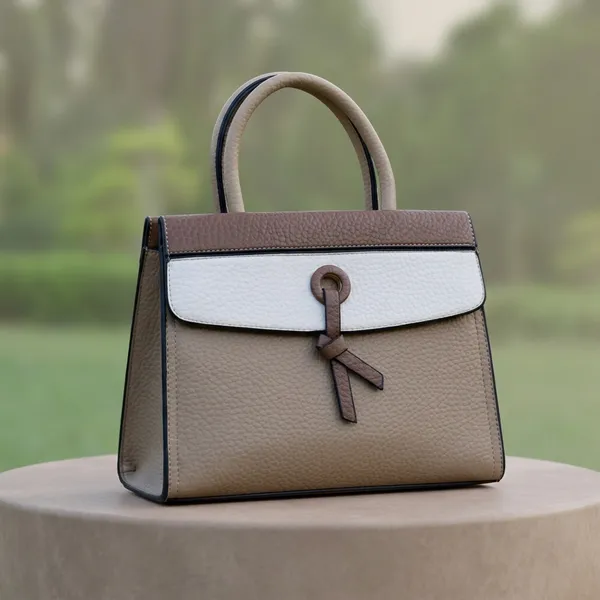 Brown_Cream_Leather_Twin_Handle_Hand_Purse_For_Women