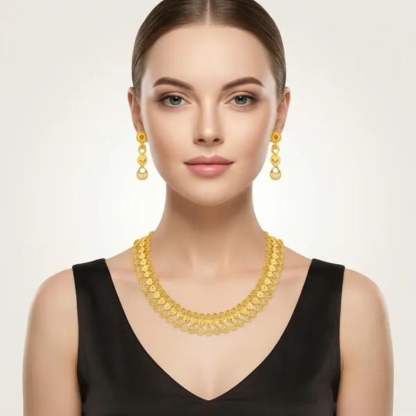 Gold_1_Gram_Gold_Necklace_And_Earring_Set_For_Women
