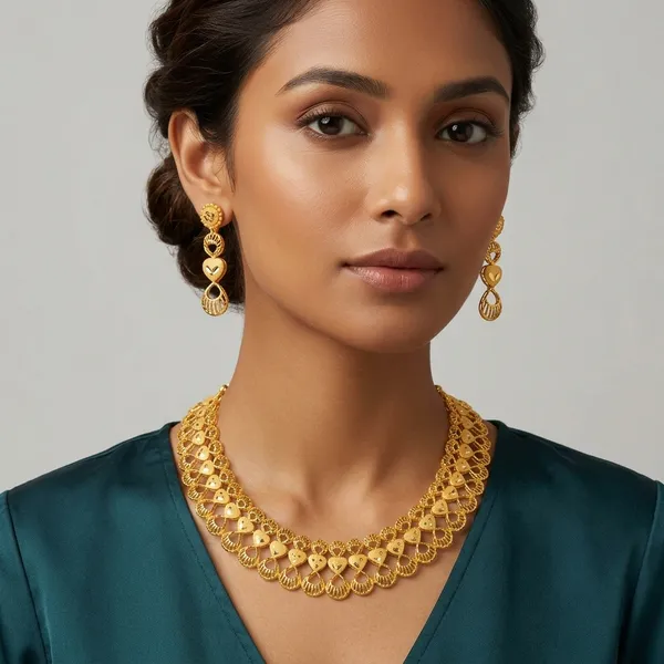 Gold_1_Gram_Gold_Necklace_And_Earring_Set_For_Women