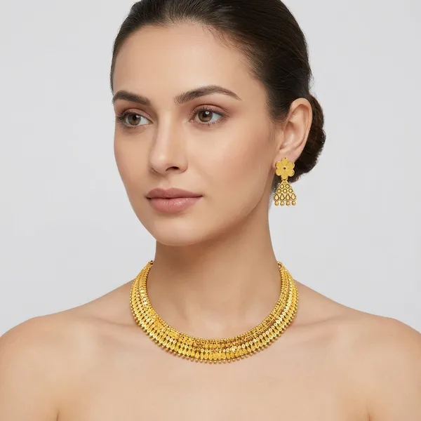 Gold_1_Gram_Gold_Necklace_And_Earring_Set_For_Women