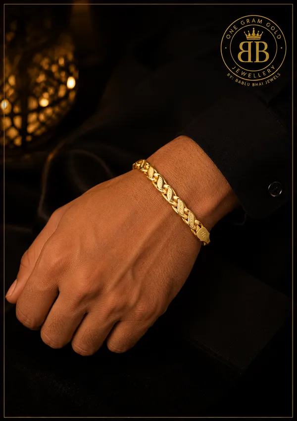 Premium_One_Gram_Gold_Plated_Lotus_Bracelet_for_Gents_|_Daily_Wear_|_Bablu_Bhai_Jewels