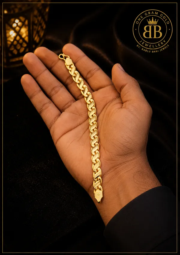 Premium_One_Gram_Gold_Plated_Lotus_Bracelet_for_Gents_|_Daily_Wear_|_Bablu_Bhai_Jewels