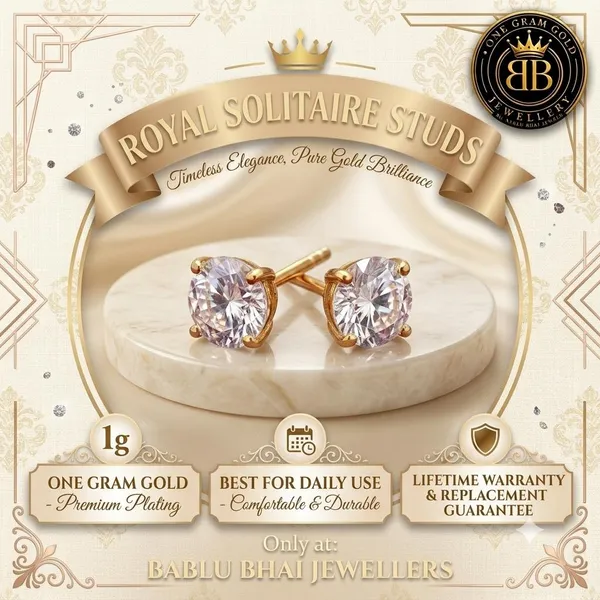 SOLITAIRE_STUDS_IN_1_GRAM_GOLD_PLATING_|_For_Men_&_Women_|_Best_for_Daily_Use