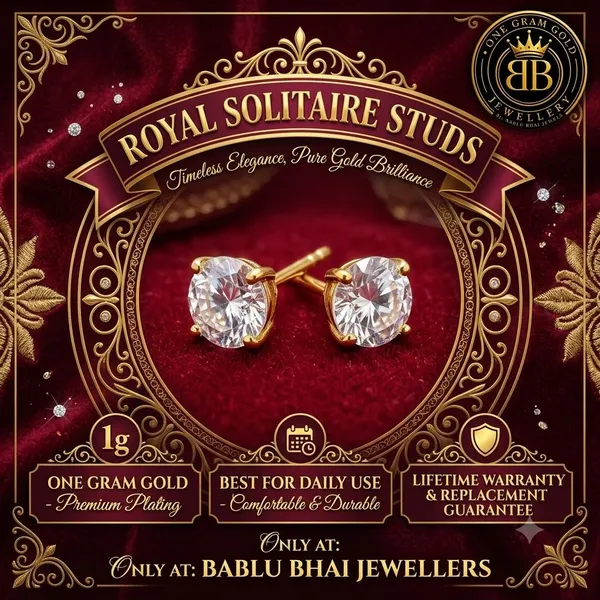 SOLITAIRE_STUDS_IN_1_GRAM_GOLD_PLATING_|_For_Men_&_Women_|_Best_for_Daily_Use