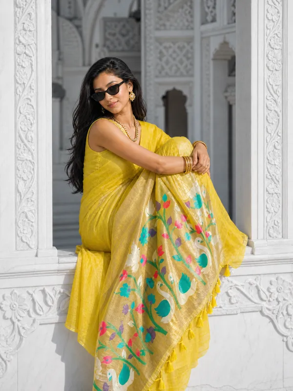 The_Golden_Aviary_Saree