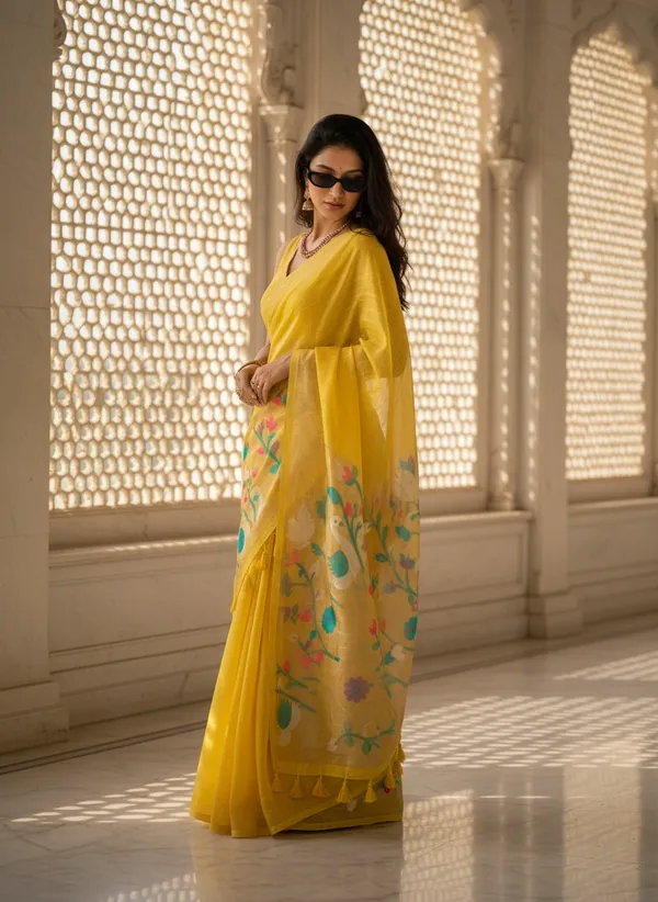 The_Golden_Aviary_Saree