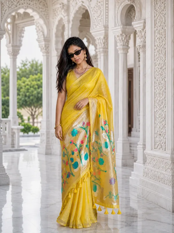The_Golden_Aviary_Saree