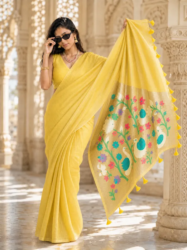 The_Golden_Aviary_Saree