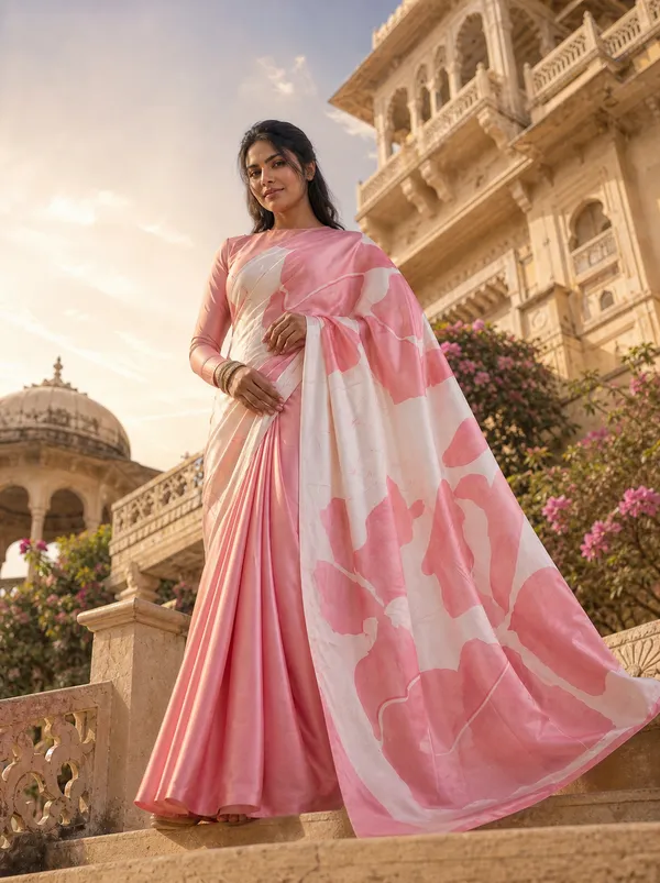 Blush_Petal_Satin_Saree