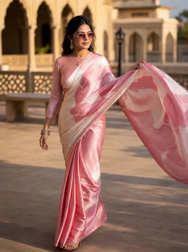 Blush_Petal_Satin_Saree