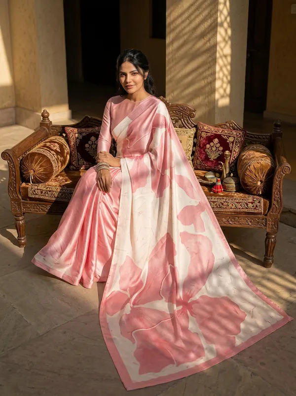 Blush_Petal_Satin_Saree
