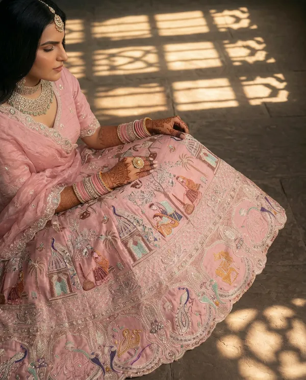 Pink_Peacock_Heritage_Lehenga_Set