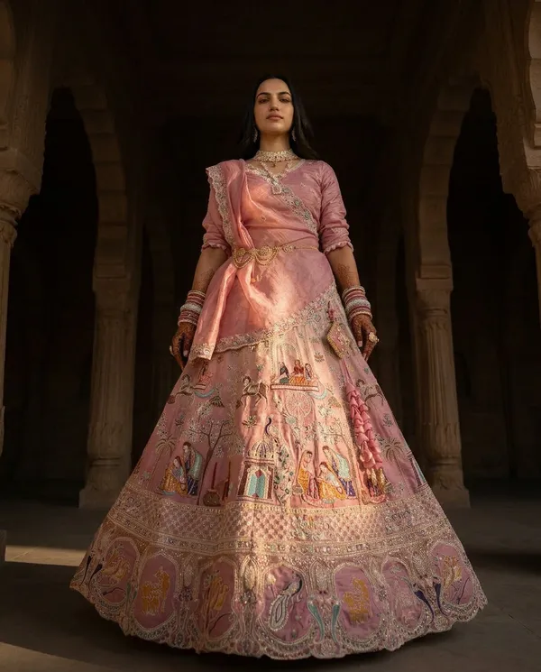 Pink_Peacock_Heritage_Lehenga_Set