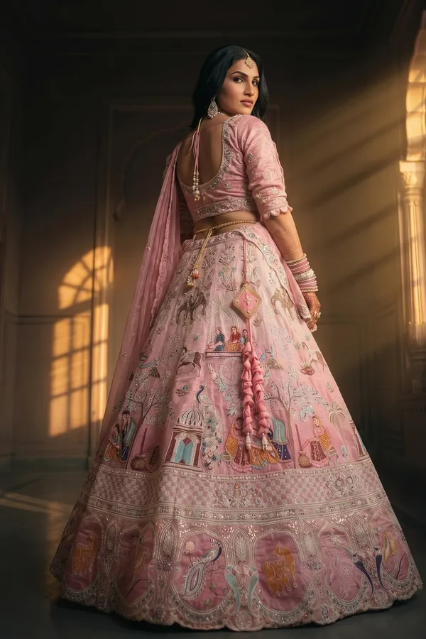 Pink_Peacock_Heritage_Lehenga_Set