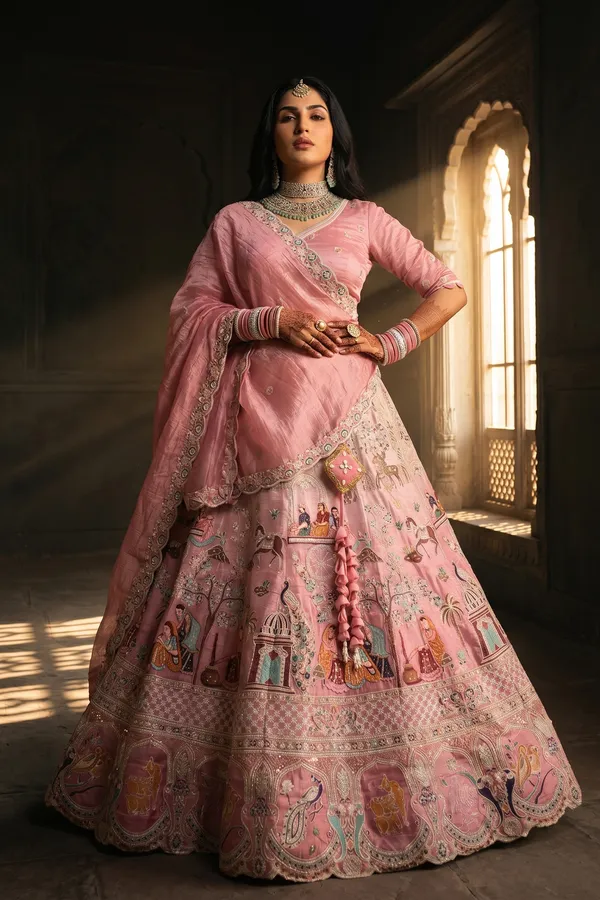 Pink_Peacock_Heritage_Lehenga_Set