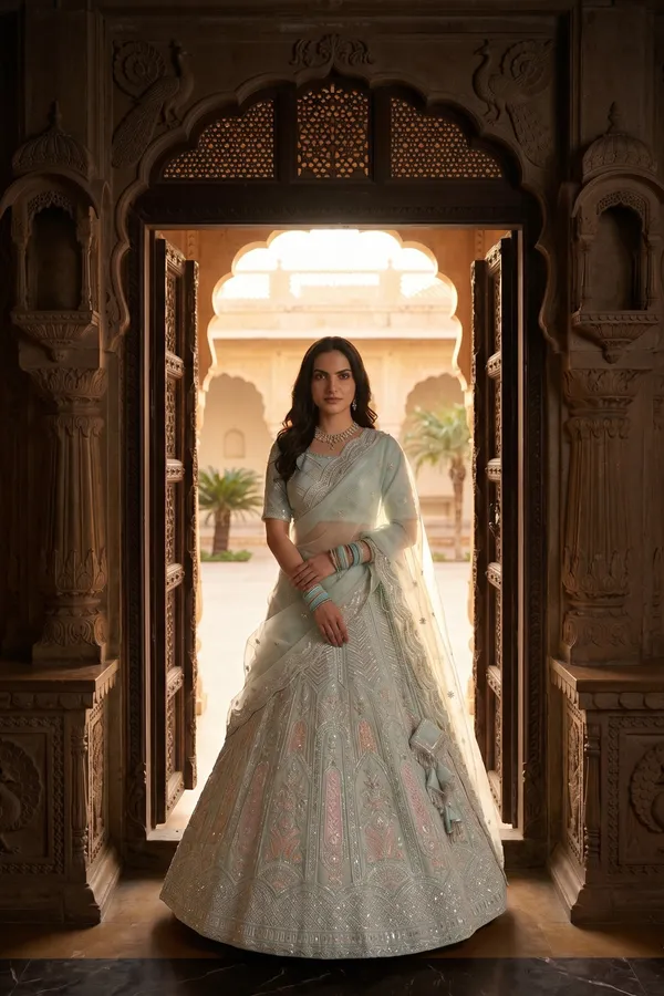 Ice_Blue_Embroidered_Lehenga_Set