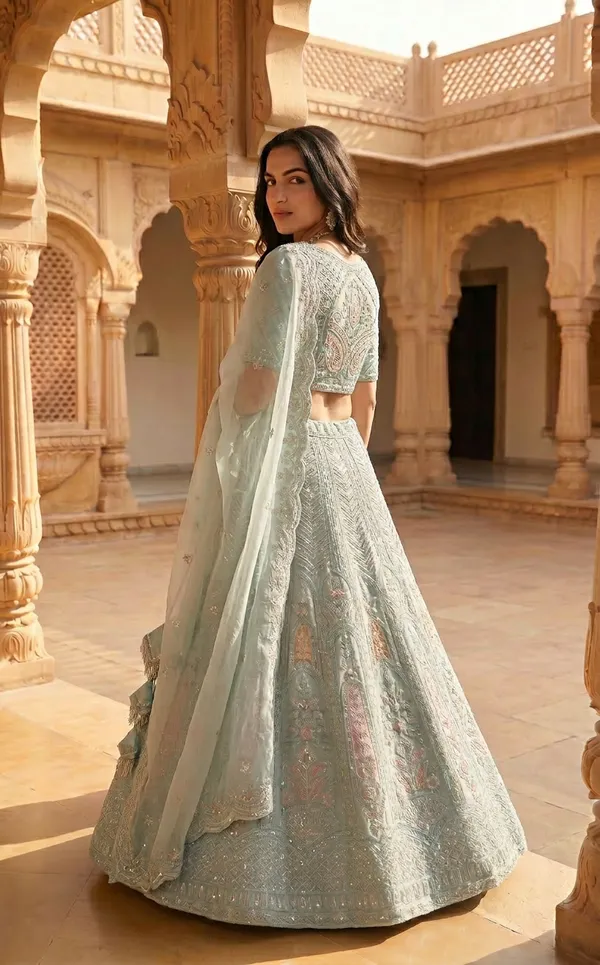 Ice_Blue_Embroidered_Lehenga_Set