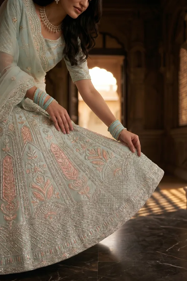 Ice_Blue_Embroidered_Lehenga_Set