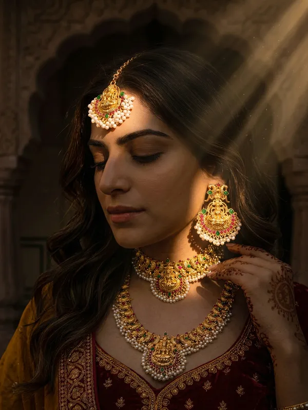 Temple_Lakshmi_Bridal_Set