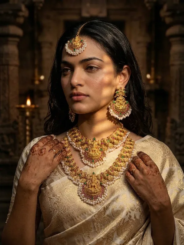 Temple_Lakshmi_Bridal_Set