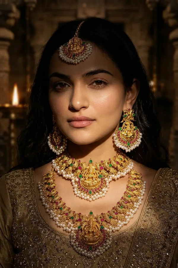 Temple_Lakshmi_Bridal_Set