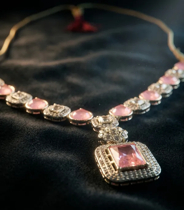 Blush_Facet_Necklace_Set