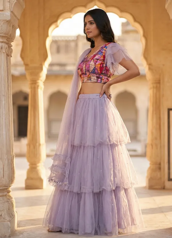 Lilac_Dream_Layered_Lehenga