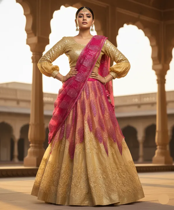 Golden_Rani_Lehenga