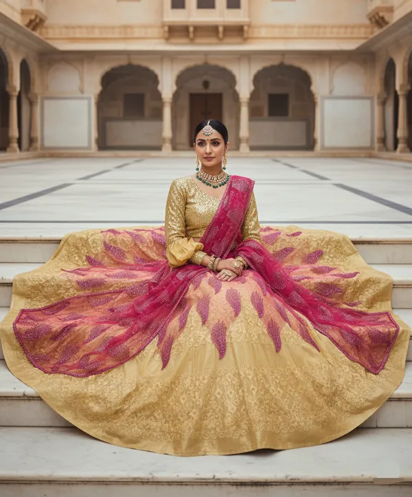 Golden_Rani_Lehenga