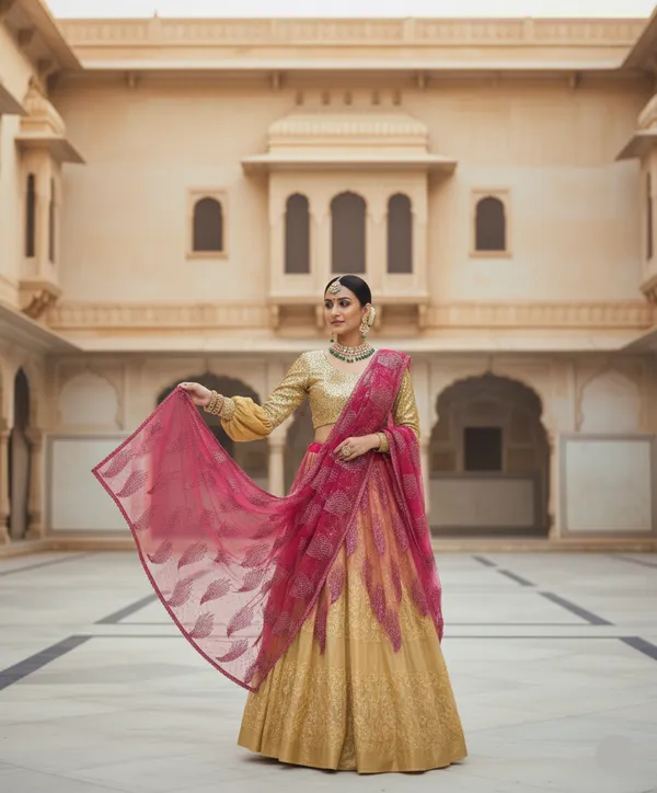 Golden_Rani_Lehenga