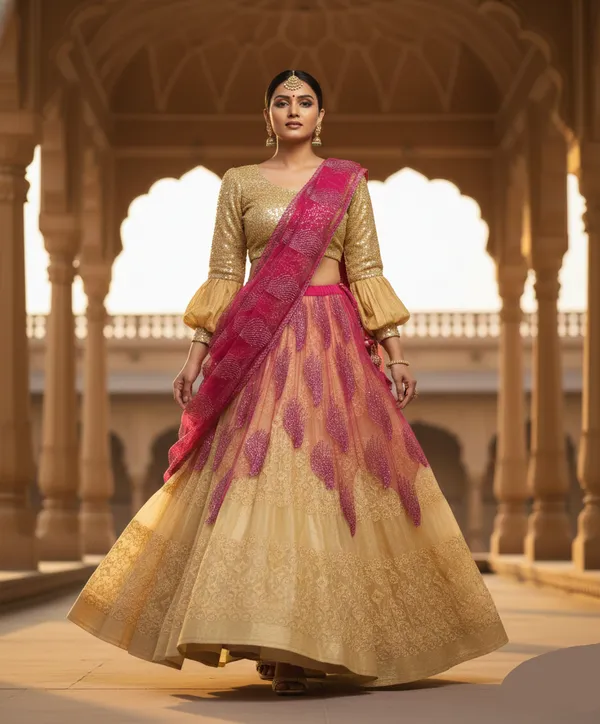Golden_Rani_Lehenga