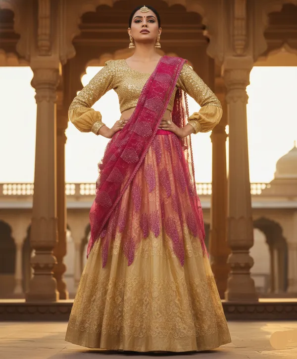 Golden_Rani_Lehenga